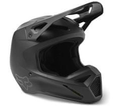 Fox motokrosová helma V1 Solid Dot/Ece Matte Black vel. L