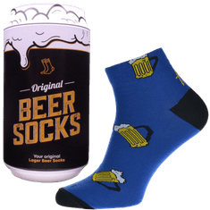 WiTSocks Veselé Ponožky Pivo 11 v dárkové pivní plechovce, 39-42