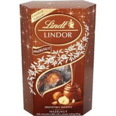 LINDT Lindor čokoládové pralinky s jemnou krémovou náplní a kousky ořechů 200g