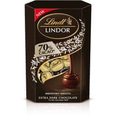 LINDT Lindor čokoládové pralinky hořké 70% kakaa 200g
