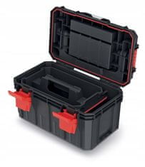 Kistenberg Plastový kufr, box na nářadí KXSA4530F X-BLOCK SOLID TOOLBOX ALU LOG KISTENBERG