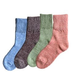 RS RS dámské teplé bavlněné froté melírované ponožky 1277923 4-pack, 39-42