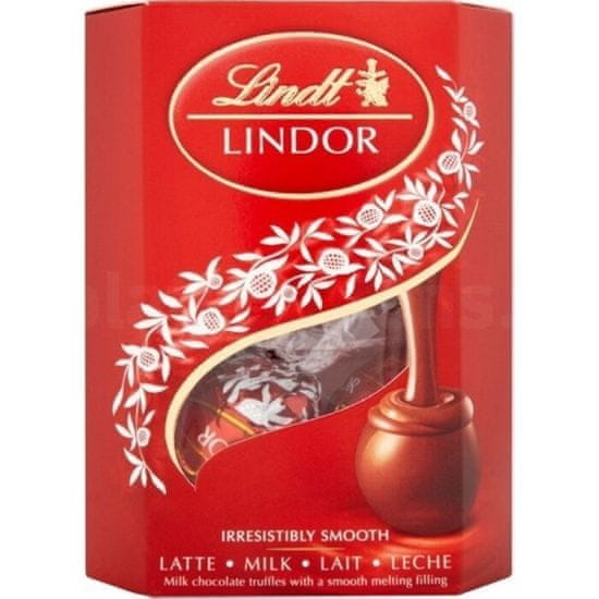 LINDT Lindor čokoládové pralinky mléčné s jemnou krémovou náplní 50g