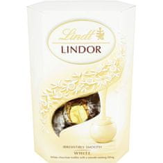 LINDT Lindor čokoládové pralinky bílé s jemnou čokoládovou náplní 200g