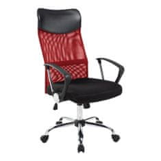 Timeless Tools Ergonomická kancelářská židle s vysokou opěrkou - červená