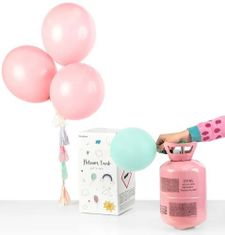 KIK Heliová láhev pro 30 balónků růžová 1 kus