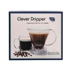 Clever Clever Dripper - Kávovar L 500ml transparentní hnědý + 100 filtrů