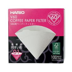 Hario Hario - Bílé papírové filtry - V60-01 - 100 kusů