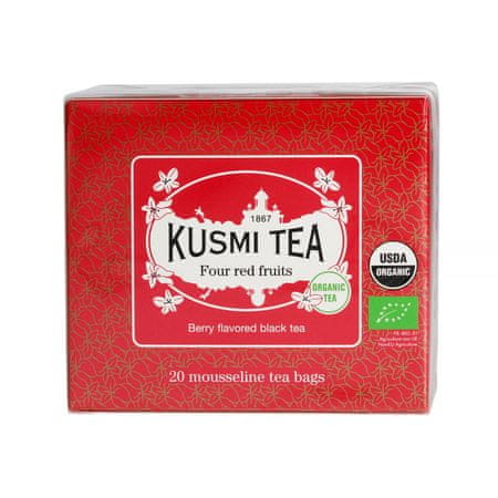 Kusmi Tea Kusmi Tea - Čtyři červené plody Bio - čaj 20 sáčků