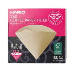 Hario Hario - Hnědé papírové filtry Misarashi - V60-01 - 100 kusů