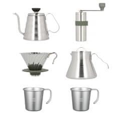 Hario Hario - Outdoor Coffee Full Set - Sada příslušenství pro přípravu kávy s taškou