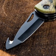 IZMAEL Outdoorový skládací nůž 3 v 1-Zelená KP27972