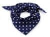 1ks 58 modrá berlínská bavlněný šátek s puntíky 65x65 cm