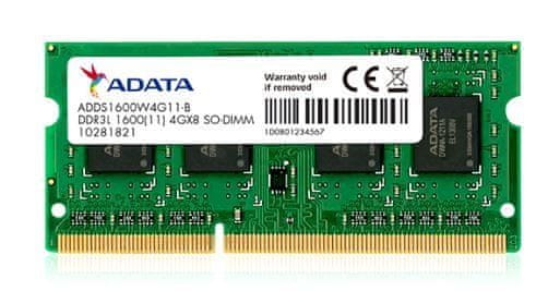 Adata Adata/SO-DIMM DDR3L/4GB/1600MHz/CL11/1x4GB
