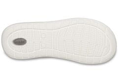 Crocs LiteRide Flip-Flops pro muže, 45-46 EU, M11, Žabky, Pantofle, Sandály, Black/Smoke, Černá, 205182-05M