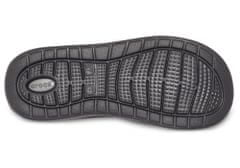 Crocs LiteRide Flip-Flops Unisex, 37-38 EU, M5W7, Žabky, Pantofle, Sandály, Black/Slate Grey, Černá, 205182-0DD