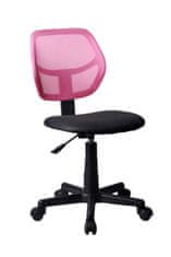 Casa Vital Kancelářská židle ALEX, pro děti, 40x50x81-86 cm, růžová