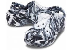 Crocs Classic Platform Marbled Clogs pro ženy, 39-40 EU, W9, Pantofle, Dřeváky, Black/White, Černá, 207176-066