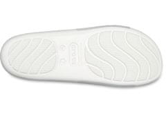 Crocs Splash Glossy Slides pro ženy, 38-39 EU, W8, Pantofle, Sandály, White, Bílá, 208538-100
