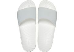 Crocs Splash Glossy Slides pro ženy, 41-42 EU, W10, Pantofle, Sandály, White, Bílá, 208538-100
