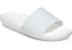 Crocs Splash Glossy Slides pro ženy, 36-37 EU, W6, Pantofle, Sandály, White, Bílá, 208538-100