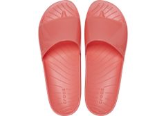 Crocs Splash Glossy Slides pro ženy, 38-39 EU, W8, Pantofle, Sandály, Neon Watermelon, Červená, 208538-6VT