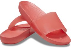 Crocs Splash Glossy Slides pro ženy, 37-38 EU, W7, Pantofle, Sandály, Neon Watermelon, Červená, 208538-6VT