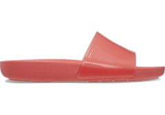 Crocs Splash Glossy Slides pro ženy, 41-42 EU, W10, Pantofle, Sandály, Neon Watermelon, Červená, 208538-6VT