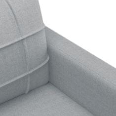 Vidaxl 4dílná sedací souprava s polštáři světle šedá textil