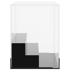 Vidaxl Vitrína průhledná 25 x 12 x 16 cm akryl