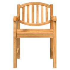 Vidaxl Zahradní židle 8 ks 58 x 59 x 88 cm masivní teakové dřevo