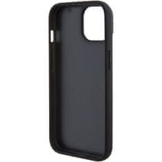 Bmw hard silikonové pouzdro iPhone 15 PLUS 6.7" black Leather Hot Stamp