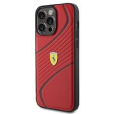 Ferrari hard silikonové pouzdro iPhone 15 PRO MAX 6.7" red Twist Metal Logo