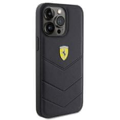 Ferrari hard silikonové pouzdro iPhone 15 PRO MAX 6.7" black Quilted Metal Logo