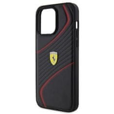 Ferrari hard silikonové pouzdro iPhone 15 PRO MAX 6.7" black Twist Metal Logo