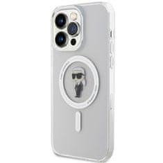 Karl Lagerfeld hard silikonové pouzdro iPhone 15 PRO MAX 6.7" transparent IML Ikonik MagSafe