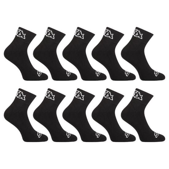 Styx 10PACK ponožky kotníkové černé (10HK960)