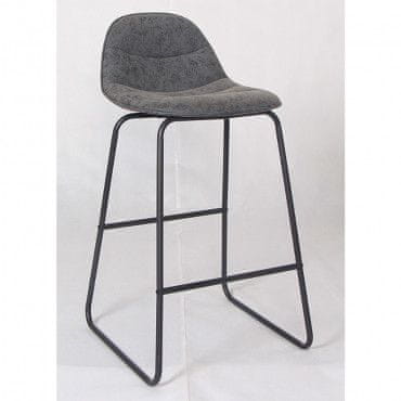 Casa Vital Barová židle Moby tmavě šedá, 68 cm