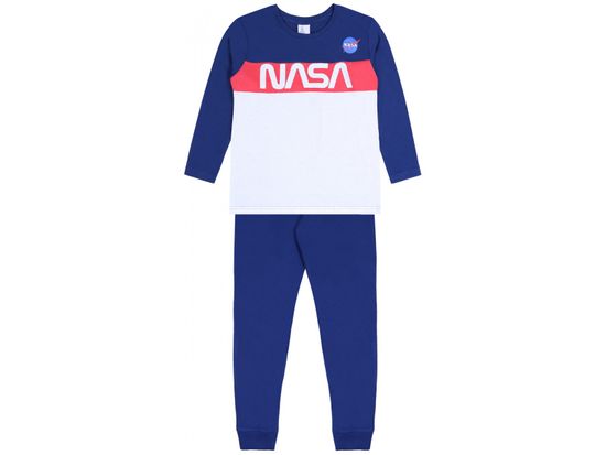 sarcia.eu Námořnicky modré dvoudílné pyžamo s dlouhými NASA kalhotami