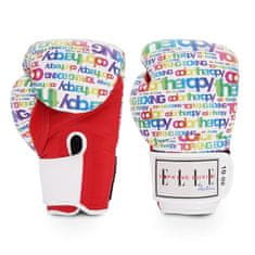 Top King Boxerské rukavice TOP KING a Elle Active Color Therapy - bílo/červená