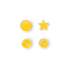 PRYM Plastové patentky "Color Snaps" hvězdičky, 12,4 mm, 30 ks, žluté