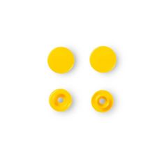 PRYM Plastové patentky "Color Snaps" kulaté, 12,4 mm, 30 ks, žluté
