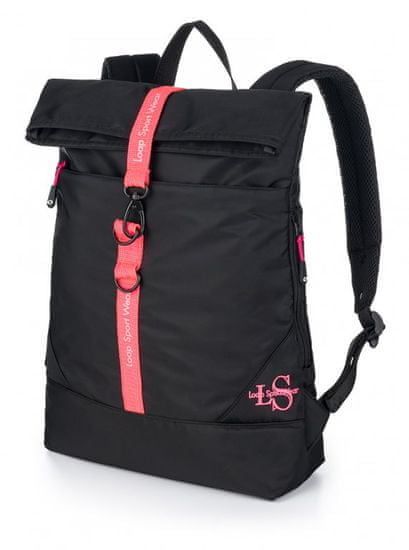 Loap Batoh daypack ESPENSE černo/růžový