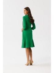 Stylove Dámské midi šaty Gwalchakin S346 světle zelená XL