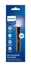 Philips ALU dobíjecí svítilna SFL7003T/10, černá, vzdálenost paprsků 185m