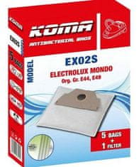 KOMA Sáčky do vysavače EX02S - Sáčky do vysavače Electrolux Mondo textilní, 5ks
