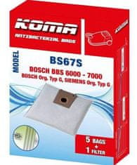KOMA Sáčky do vysavačeBS67S - Bosch Typ G textilní, 5ks