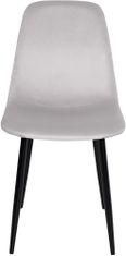 Sortland Jídelní židle Napier - 4 ks - samet | krémové