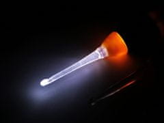 Kraftika 1ks (3 mm) lososová světlá háček na háčkování s osvětlením