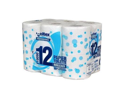 Celtex Toaletní papír Professional 180 2vrstvy bílý - 12 ks